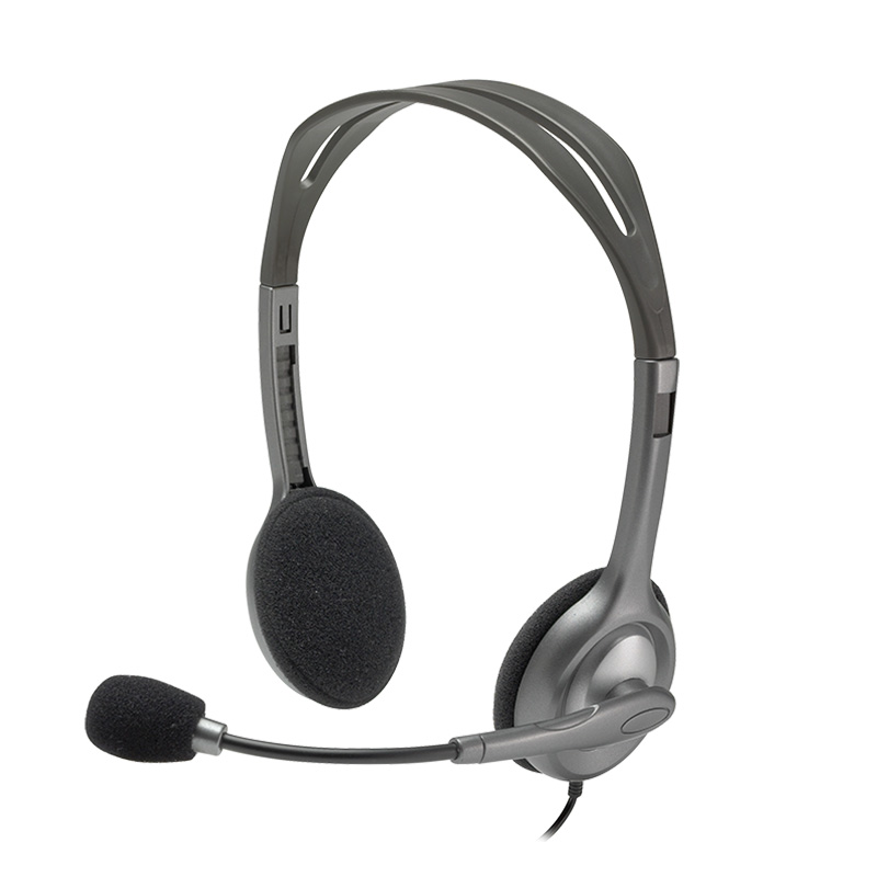 罗技 H111耳机带麦克风 头戴式音乐语音耳麦
