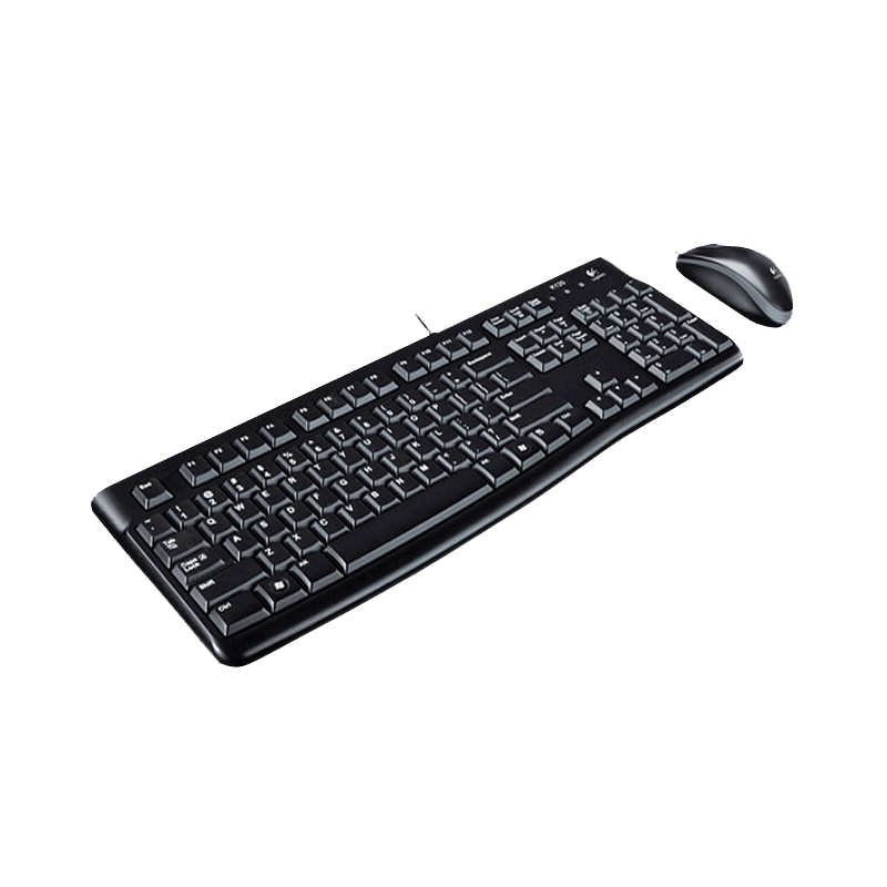 罗技 MK120有线键鼠套装 黑色