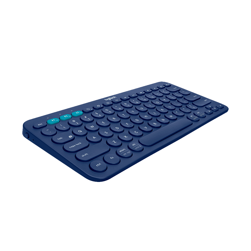 罗技 K380多设备蓝牙键盘 蓝色