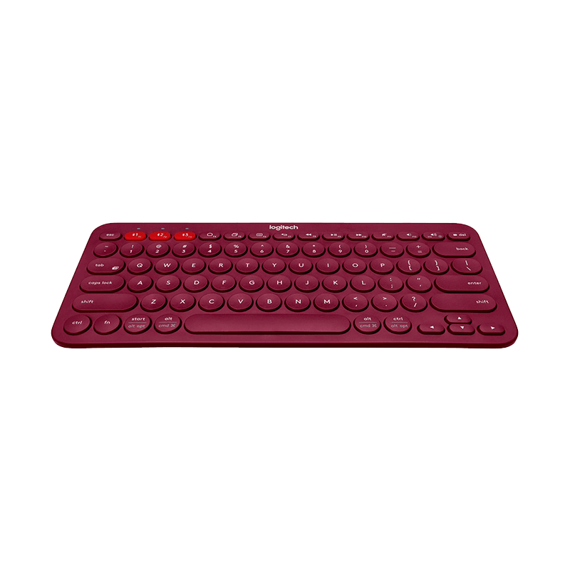 罗技 K380多设备蓝牙键盘 红色