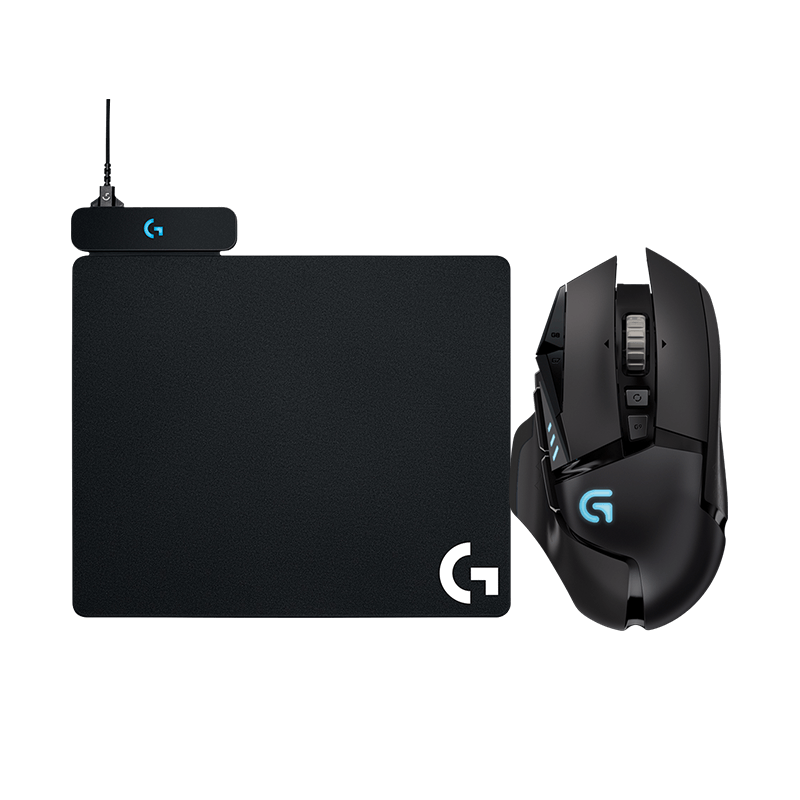 罗技 G502无线游戏鼠标+G PowerPlay无线充电鼠标垫