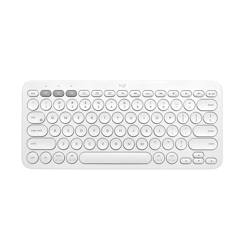 罗技 K380蓝牙键盘 芍药白