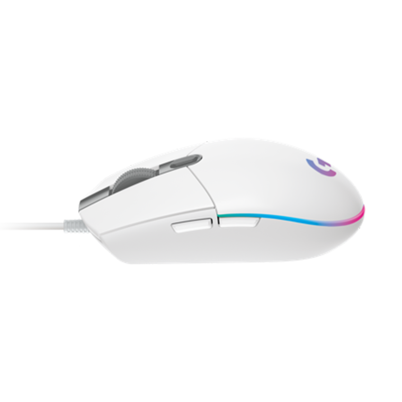 罗技 G102二代 LIGHTSYNC游戏鼠标 白色