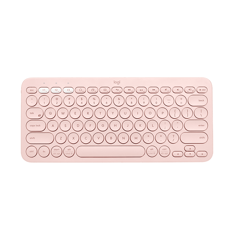 罗技 K380蓝牙键盘 茱萸粉