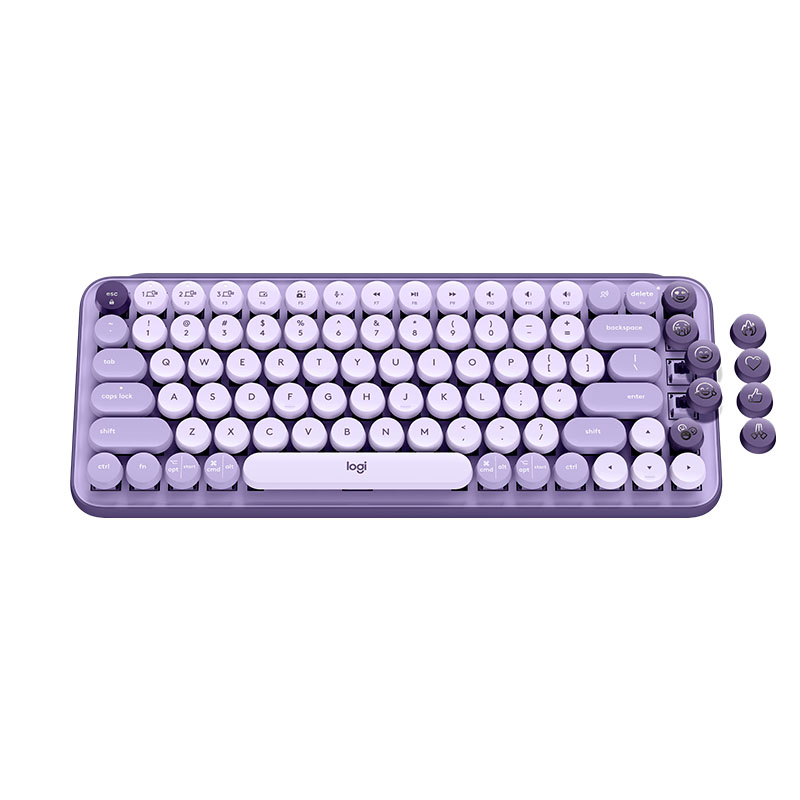 罗技POP KEYS无线机械键盘 星暮紫