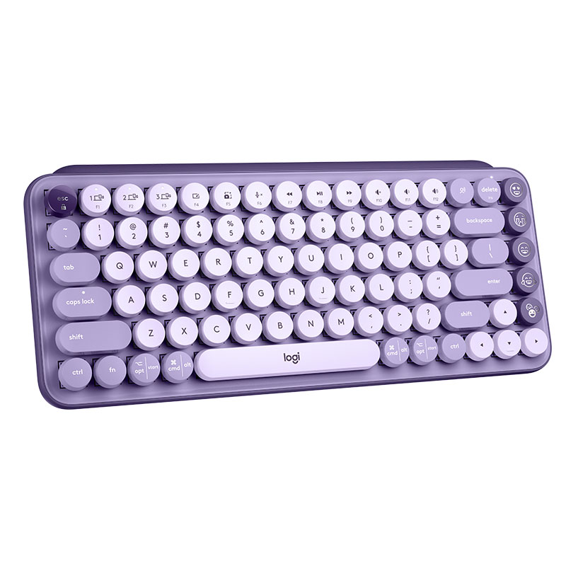 罗技POP KEYS无线机械键盘 星暮紫