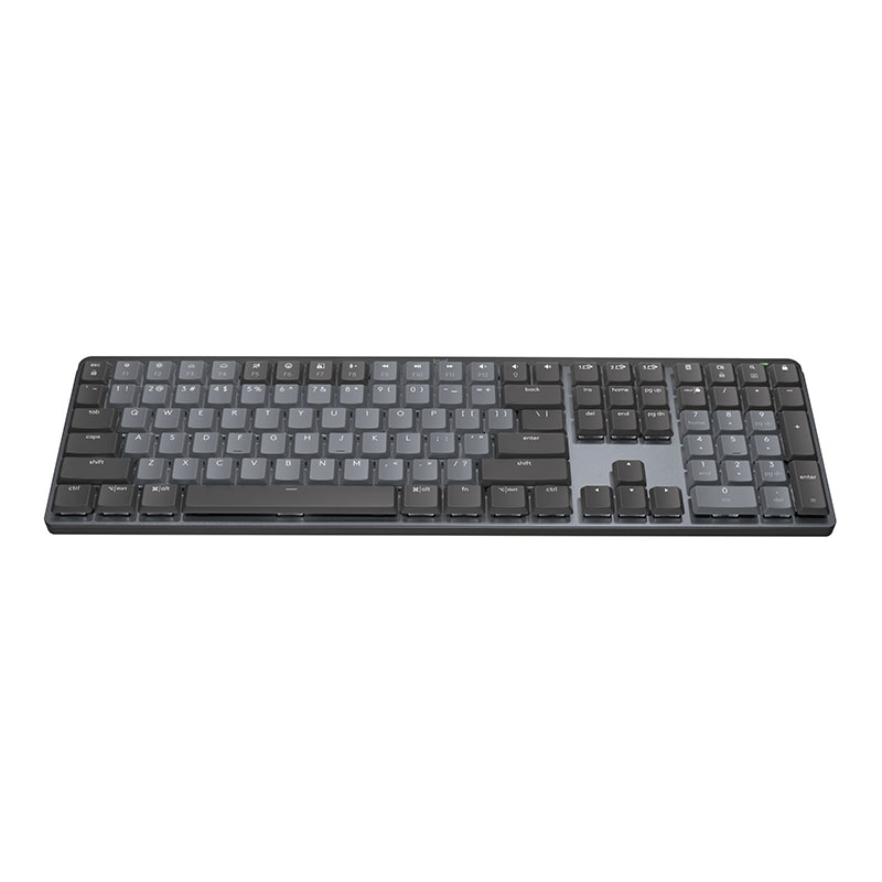罗技大师系列 MX 全尺寸机械键盘 石墨色 段落茶轴