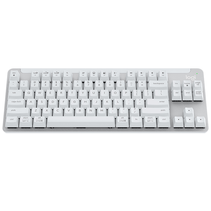 罗技K855无线机械键盘TTC红轴（白色）