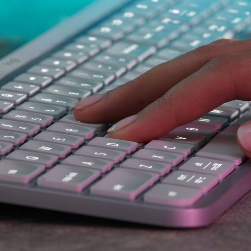 罗技大师系列 MX Keys S 先进无线背光键盘 - 白色