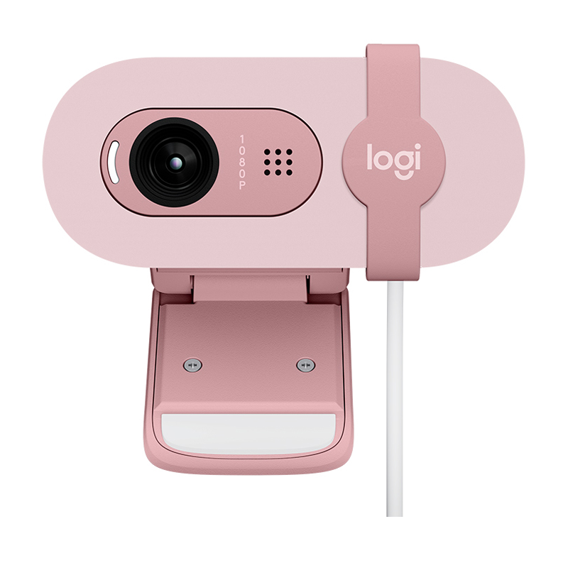 罗技BRIO 90全高清网络摄像头 粉色