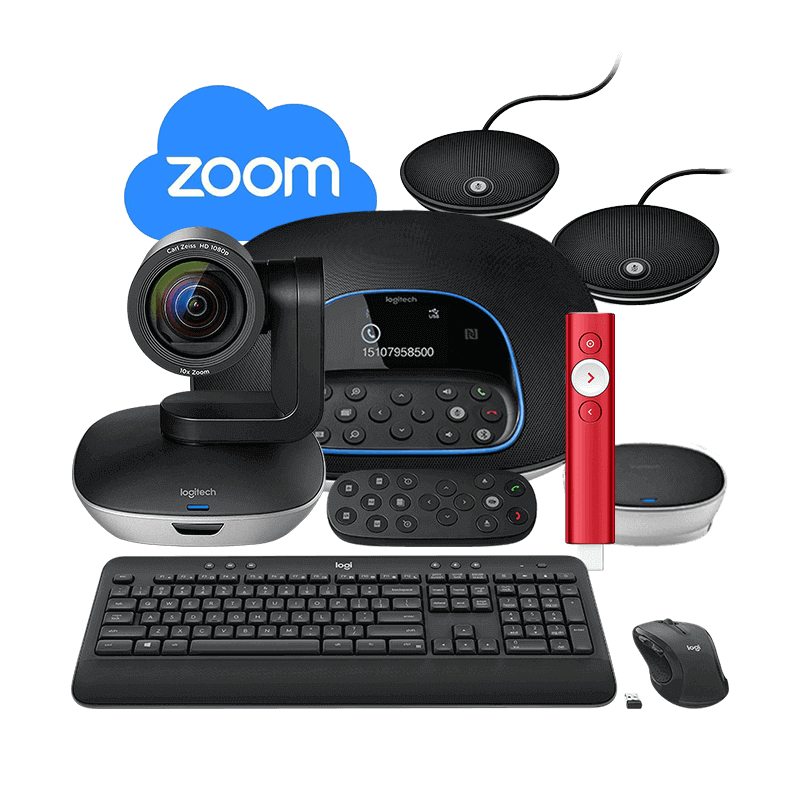罗技 CC3500e 视频会议系统+C930e高清摄像头*2+H110耳麦*2+视频会议软件